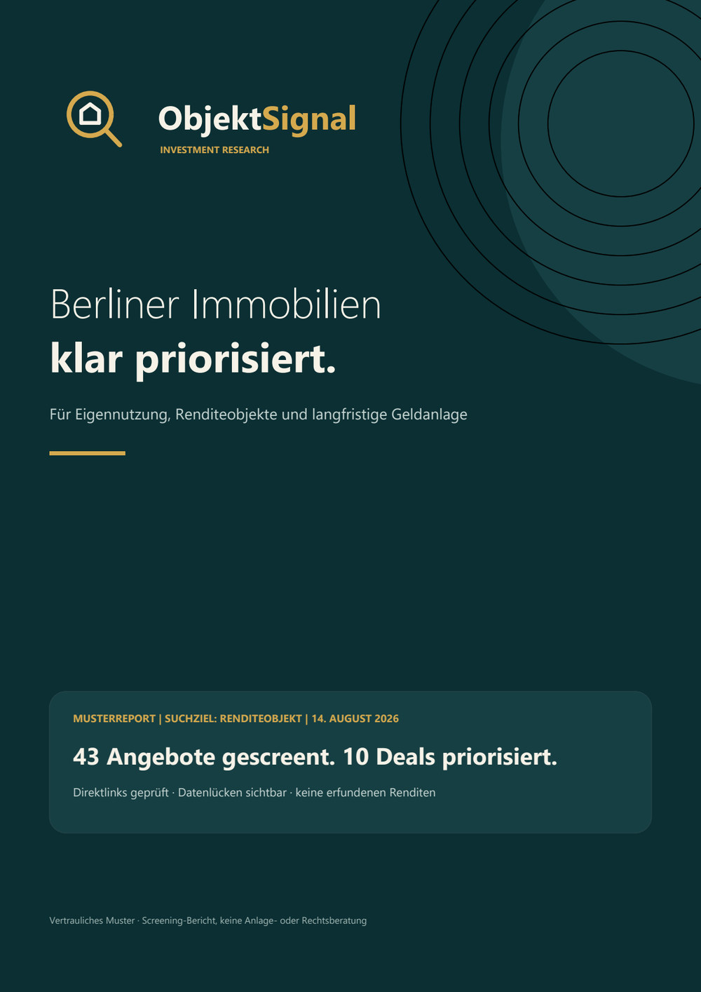 ObjektSignal Musterreport